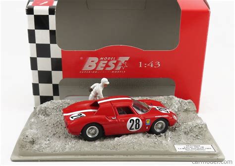 BEST MODEL 9608 Scale 1 43 FERRARI 250LM 3 3L V12 N 28 TEST 24h LE