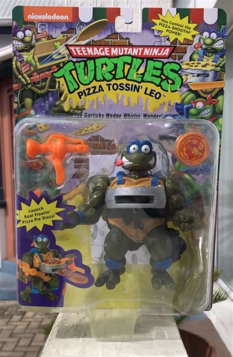 Comic Book Leo Pizza Tossin Tmnt Classic Teenage Mutant Ninja Turtles Vintage Playmates Action