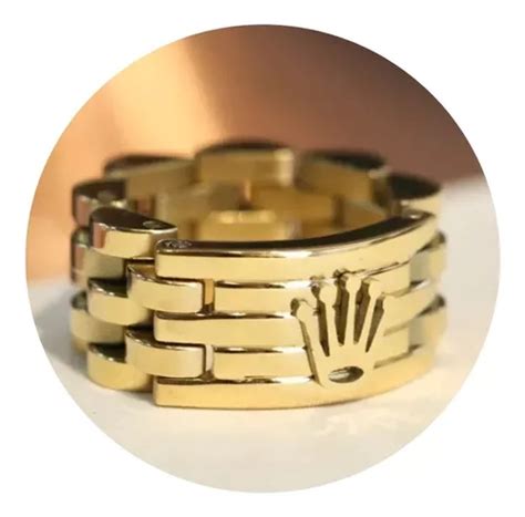 Anillo Rolex Jubilee Dorado Corona Titanio Acero Inoxidable Meses Sin