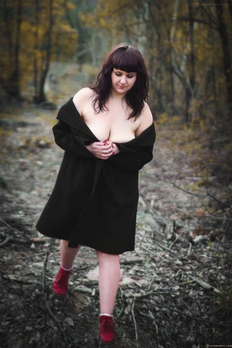 Katrin Porto Teasing With Her Big Tits And Hairy Pussy Outdoors Photos