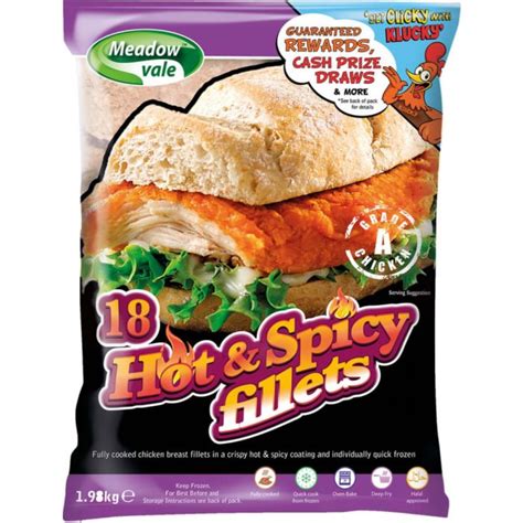 Meadowvale Hot Spicy Chicken Fillets 4x2kg