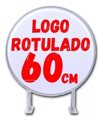 Anuncio Luminoso Redondo Personalizado 60cm Doble Cara Meses sin interés