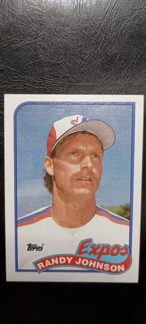 Rare Error Topps Randy Johnson Rookie Montreal Expos Rc Nm Mt