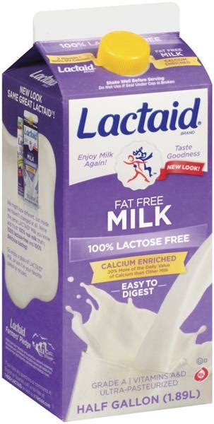 Lactaid 100 Lactose Free Fat Free Calcium Enriched Milk Hy Vee