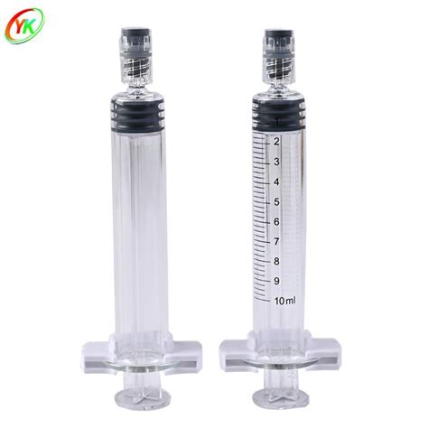 High Quality Ml Luer Lock Glass Syringe With Plastic Plunger And