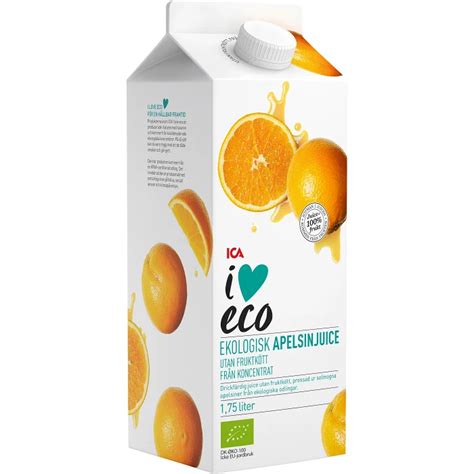 Apelsinjuice L Krav Ica I Love Eco Handla Mat Online Fr N Din