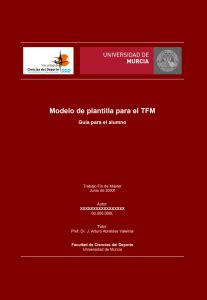 La Portada Del Tfm Grado Y Master