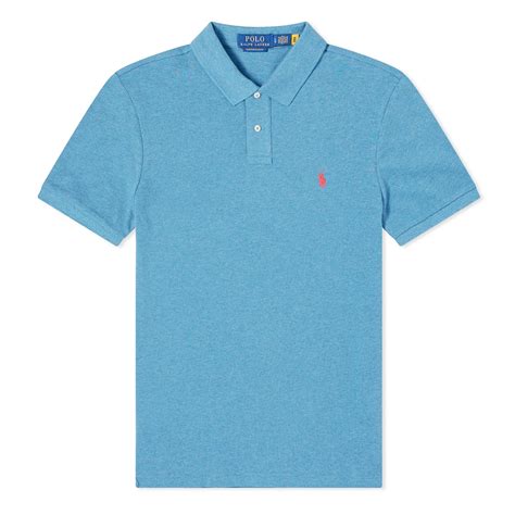 Polo Ralph Lauren Custom Slim Fit Classic Polo Marine Heather The