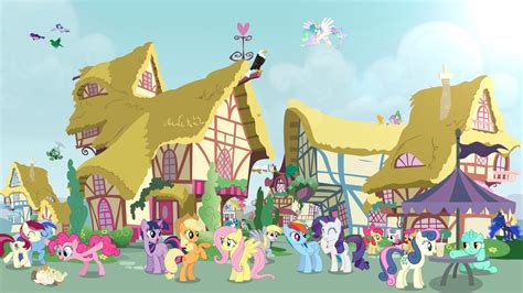 Ponyville And Ponies Wallpaper By Djangelprincess On Deviantart