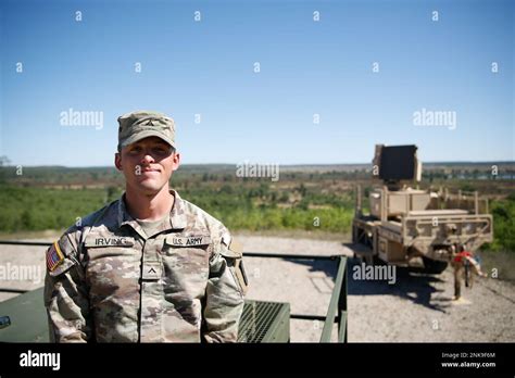 U S Army Pvt Nicholas Irving An Air Defense Battle Management System