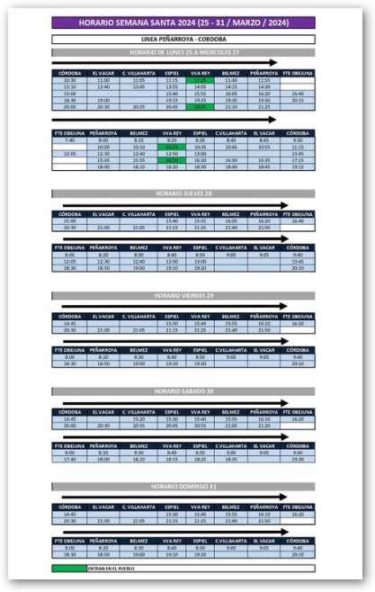 Horarios Autobuses Semana Santa Diariodebelmez