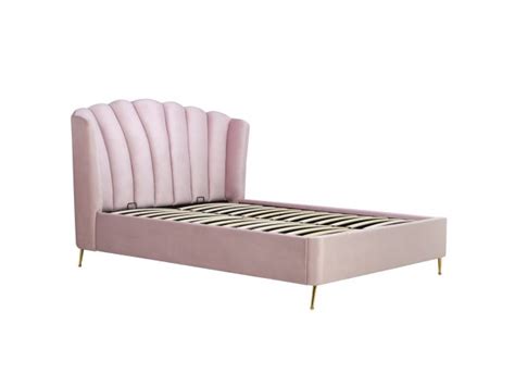 Lottie King Ottoman Bed Pink Birlea