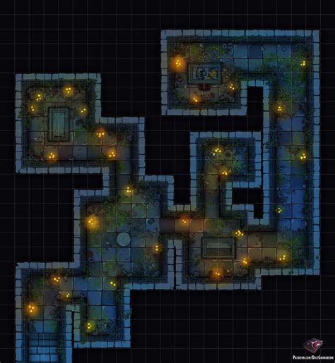 Ancient Tombs Dandd Map For Roll20 And Tabletop Dice Grimorium