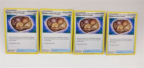 X Unidentified Fossil Astral Radiance Pokemon Trainer Card