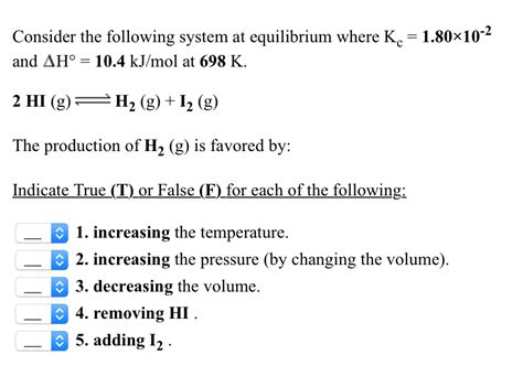 Solved Write The Equilibrium Constant Expression Kc For Chegg