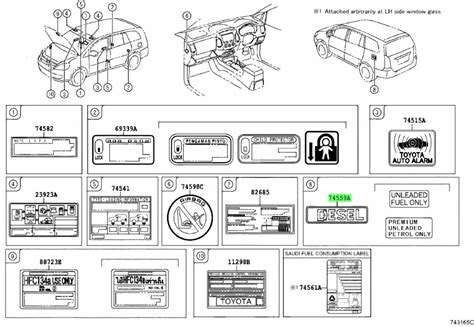 Buy Genuine Toyota Label Fuel Information