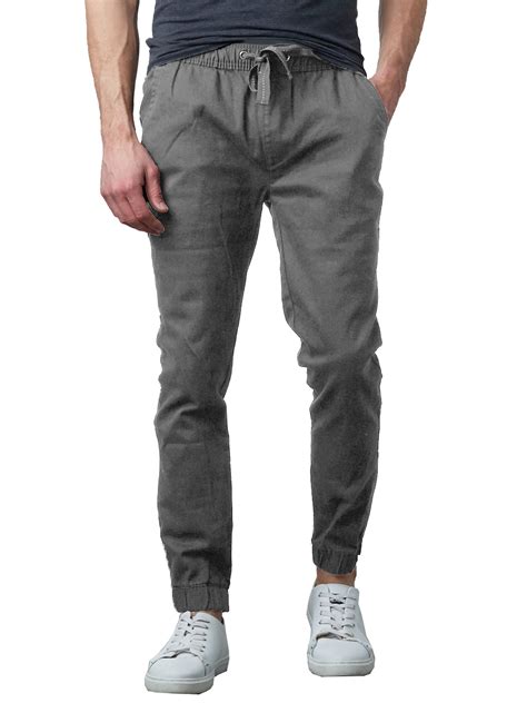 Mens Joggers Chino Pants Stretch Twill SLIM FIT S 2XL Walmart