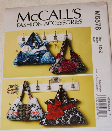 New Mccall S Fashion Accessories Hand Bag Pattern M6578 Etsy