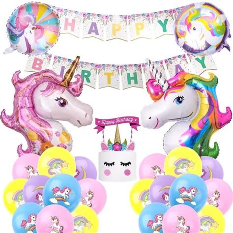 Licorne Decoration Anniversaire Kit Anniversaire Licorne D Corations