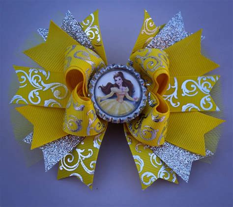 Belle Bow Princess Belle Hair Bow Belle Birthday Belle | Etsy