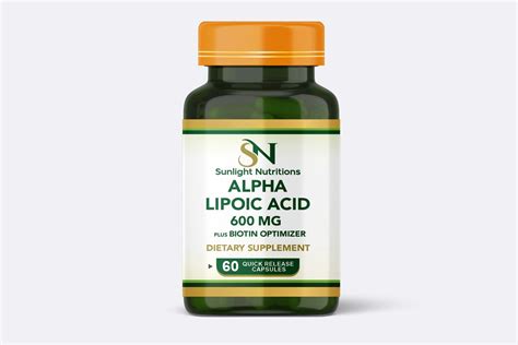 Alpha Lipoic Acid Mg Quick Release Capsules