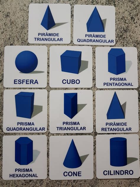 Kit Flashcards S Lidos Geom Tricos Atividades Montessori