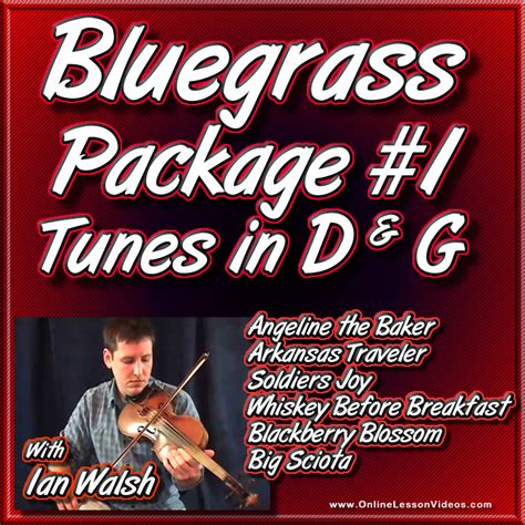 Bluegrass Fiddle Package 1 Tunes In The Key Of D And G Taught By