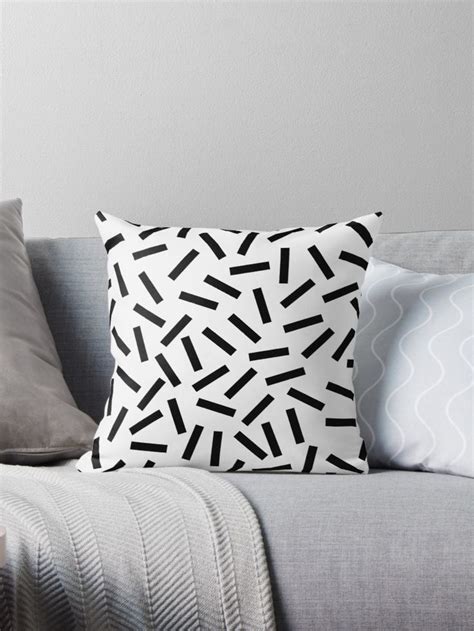 Retro Modern 80s 90s Memphis Sprinkles Pattern Pillow For Sale By