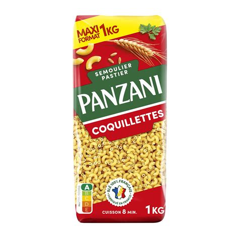 Pâtes coquillettes PANZANI le paquet de 1kg à Prix Carrefour