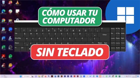 Cómo utilizar la computadora sin teclado Tutorial Windows YouTube