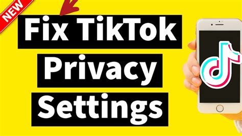 How To Fix Tiktok Privacy Settings Easy Fix Youtube