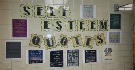 Elementary School Counselors Corner Self Esteem Quotes Display