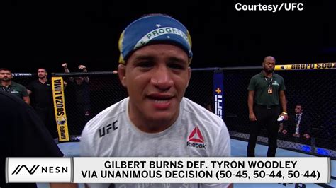 UFC Las Vegas Results Gilbert Burns Dominates Former Champ Tyron