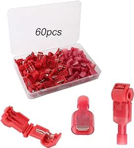 QitinDasen 60Pcs 30 Pairs Premium T Tap Wire Terminals Kit T Tap