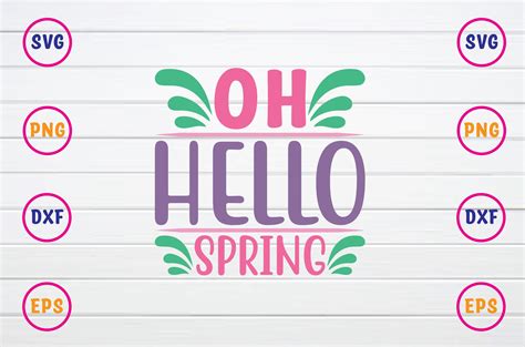 Oh Hello Spring Graphic By Asifbd2 Creative Fabrica