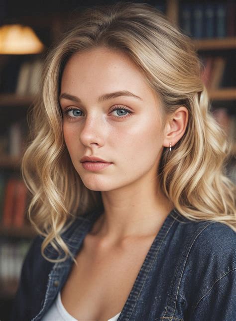 Very Beautiful Blonde Girl Portrait By Cutie Model Ai On Deviantart