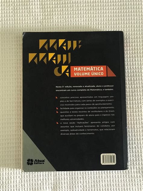 Matemática Volume Único Ensino Médio Livro Atual Editora Usado 51527554 Enjoei