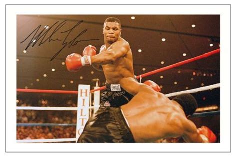 Mike Tyson Boxing Signed Autograph Photo Print Ebay