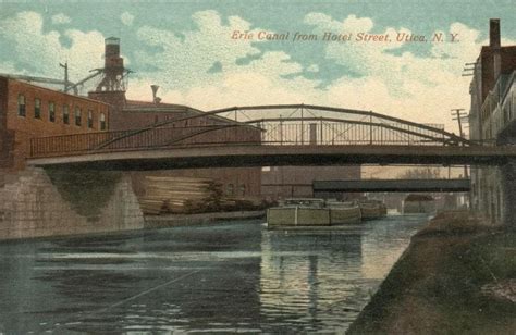 Erie Canal at Hotel Street in Utica, | Utica, Erie canal, Waterway