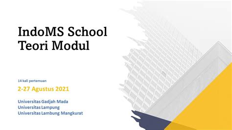 Indoms School Teori Modul Pertemuan Ke 4 Jumlah Langsung Modul