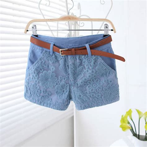 Sweet Lace Embroidery Splicing Shorts Shorts On Luulla