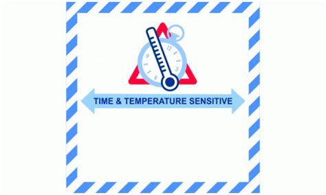 Time Temperature Sensitive Blank Labels Hazard Packaging Labels