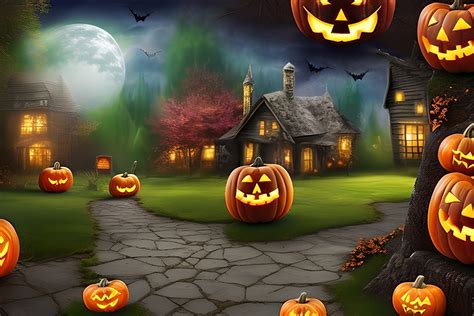 Halloween Landscape Background Graphic By Craftable Creative Fabrica