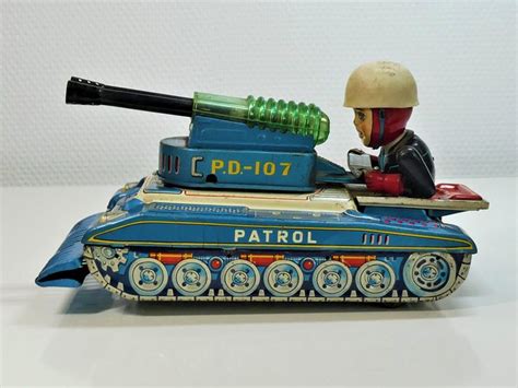 S H Toys Horikawa Blikken Speelgoed 1960s Space Toy Tin Tank