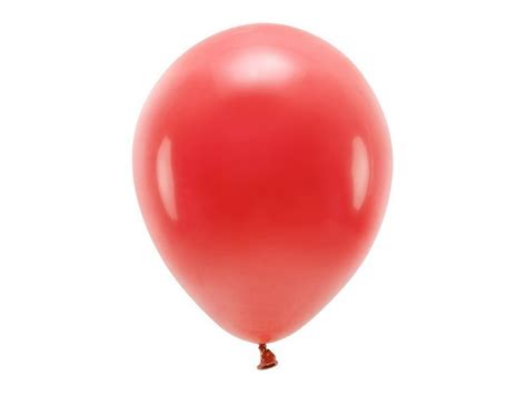 Balony Lateksowe Eco Czerwone Cm Sztuk Partydeco