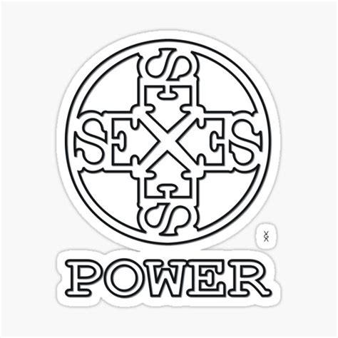 Sex Power 3 Sticker By Vgadesign Redbubble