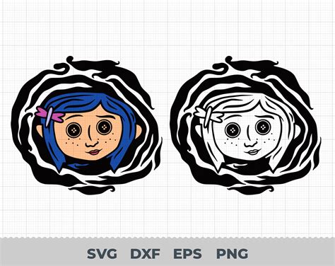 Coraline Svg Coraline Button Eyes Svg Rikunastore