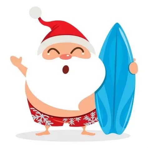 Aussie Surfing Santa