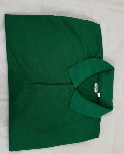 Plain Zyun Men Green Cotton Polo Neck T Shirt At Rs 360 Piece In New