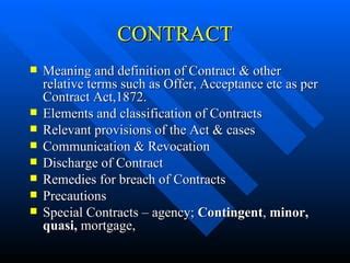 1 Basics Of Contract Act PPT